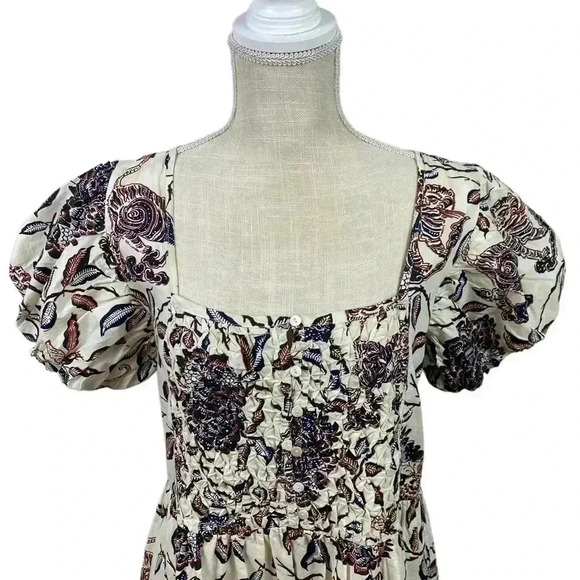 House Of Harlow 1960 Ozzie Ivory Print Mini Dress With Pockets Size Small - Picture 5 of 13